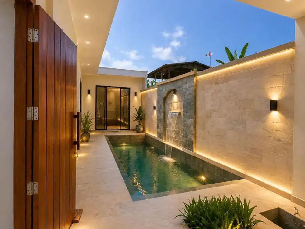di jual villa on progress di nusa dua bali dengan kolam renang pribadi
