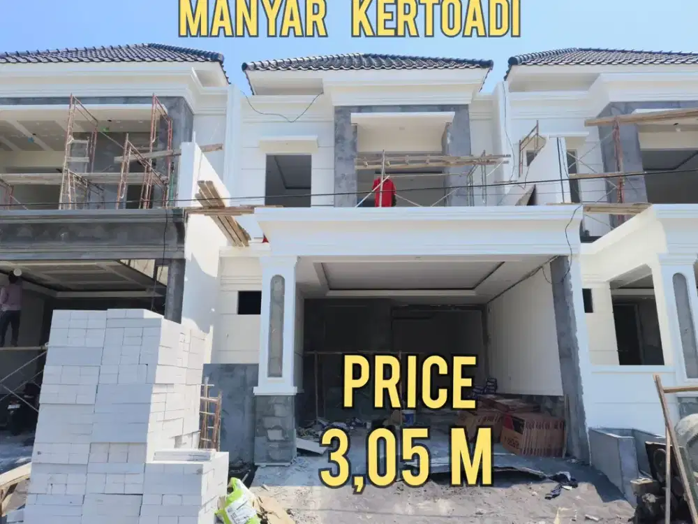 BARU GRESS, RUMAH MANYAR KERTOADI SURABAYA TIMUR.   DEKAT KERTAJAYA, ITS UNAIR, MERR, GALAXY MALL, MULYOSARI, PAKUWON CITY, DHARMAHUSADA, Dll  Ukuran
