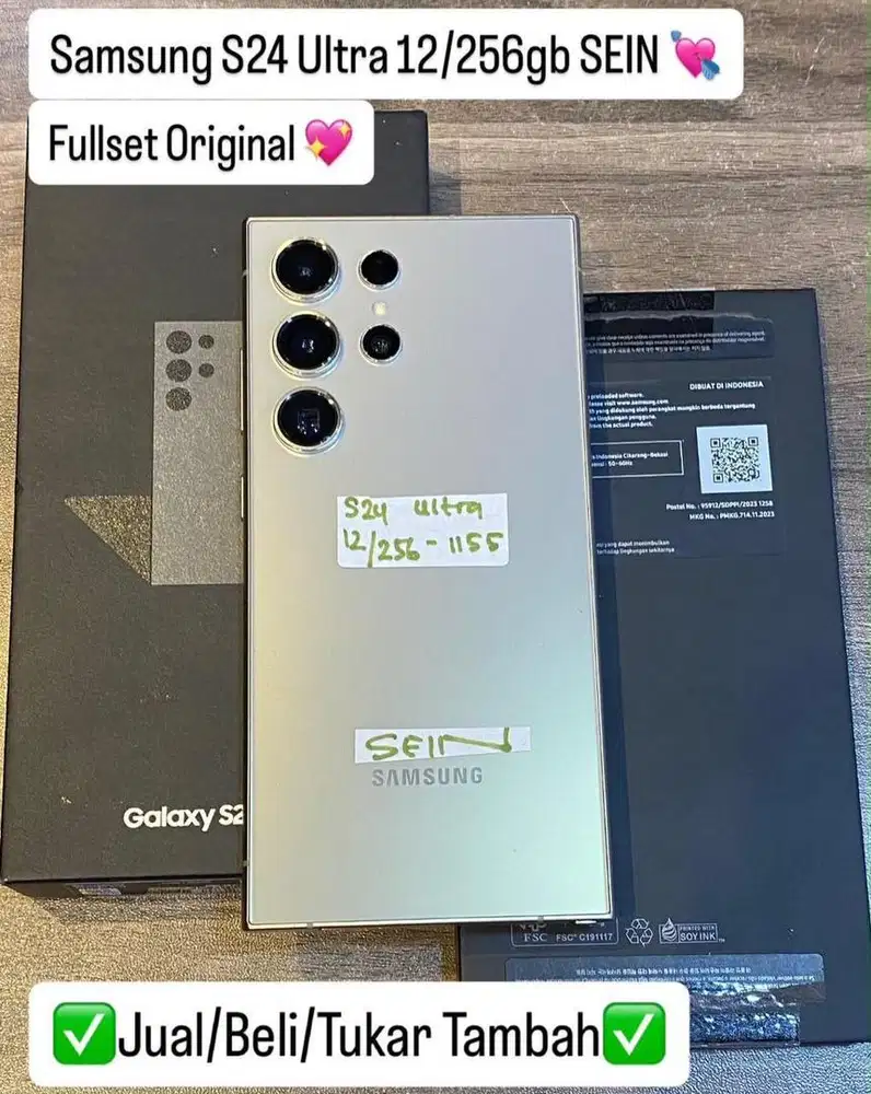 Samsung S24 Ultra 12/256 Gb Titanium Grey resmi sein