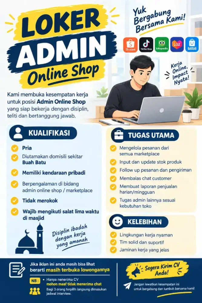 Loker admin OLSHOP
