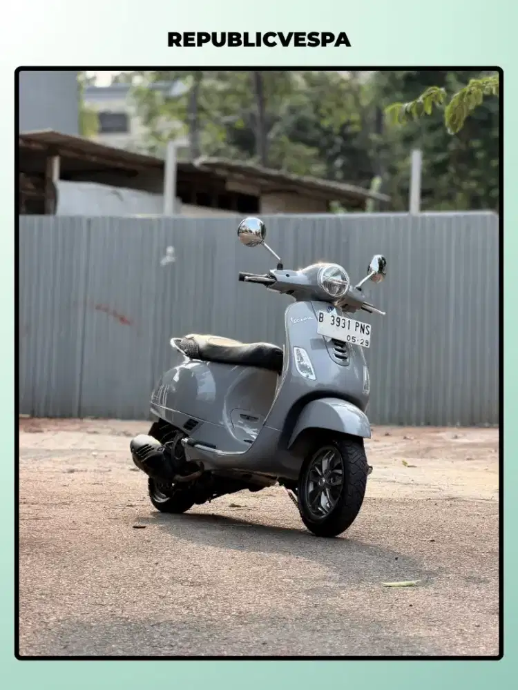 PIAGGIO VESPA LX 125 IGET FACELIFT TAHUN 2024 WARNA GREY