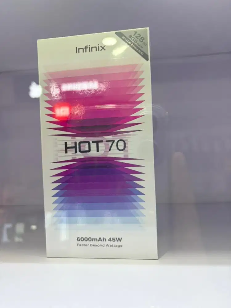 Infinix hot 70 Ram 4/128gb baru garansi resmi nasional