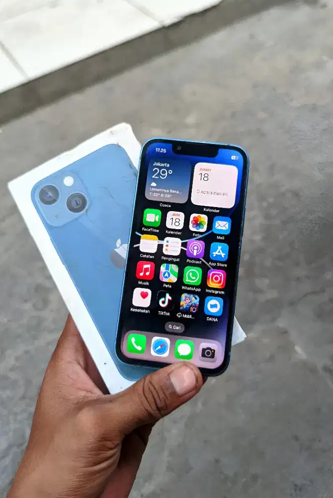 Jual cepat iphone 13 mini 128gb fulset