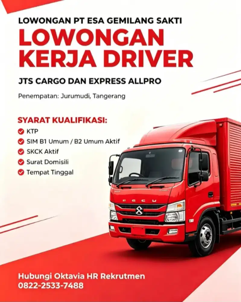 DRIVER JTS EXPRESS DAN CARGO