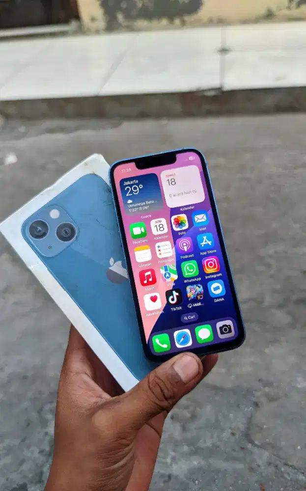 Jual cepat iphone 13 mini 128gb fulset