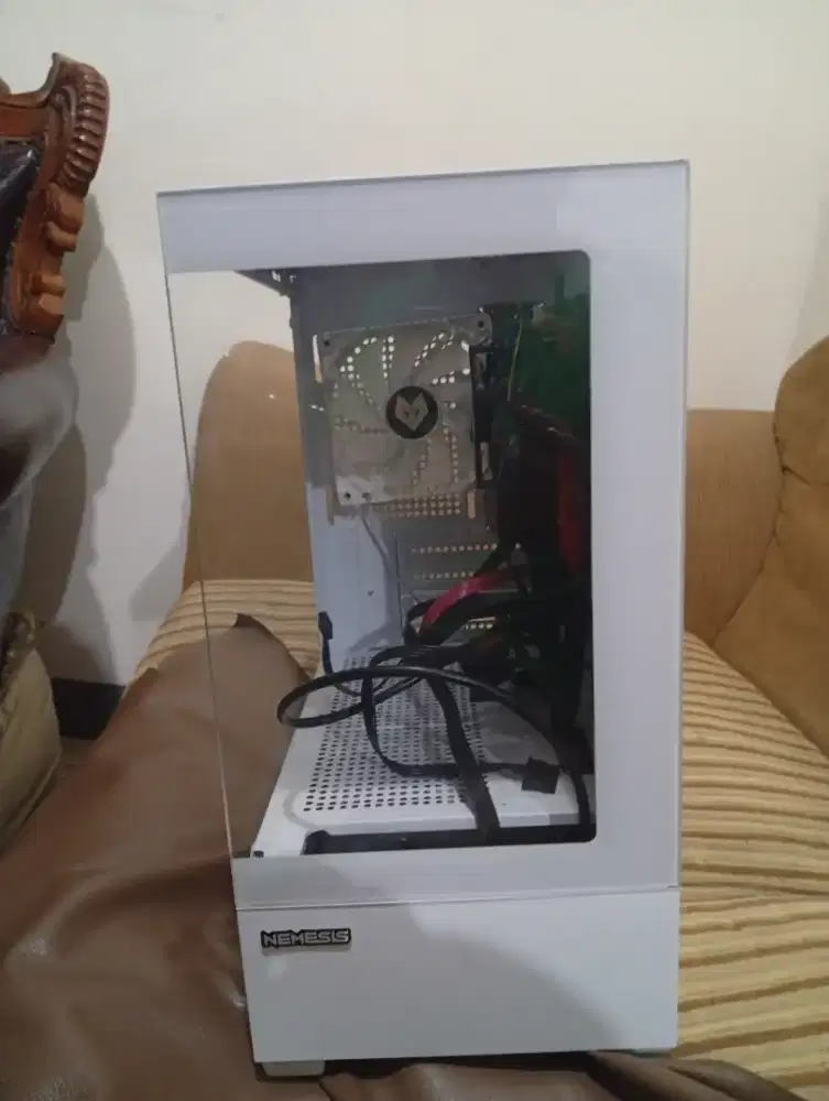 Casing kaca+ PSU 400 watt +Fan RGB 3