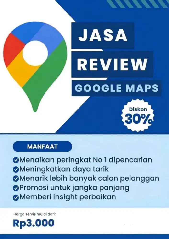 JASA REVIEW BINTANG 5 GOOGLE MAPS