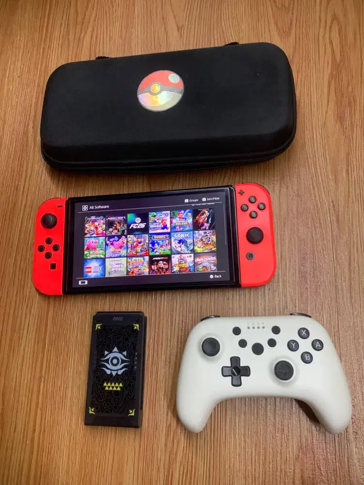 Nintendo Switch OLED 512GB + Game | IINE Zelda + Controller