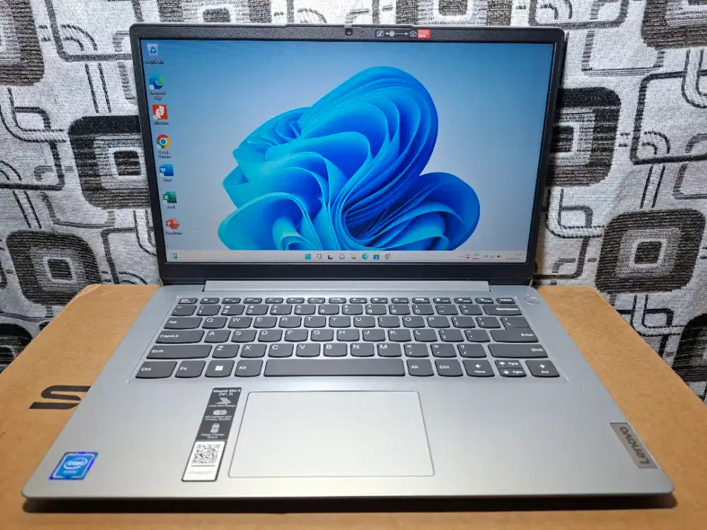 Laptop Lenovo ideapad slim 1i ram 8gb ssd 512gb komplit fullset mantap