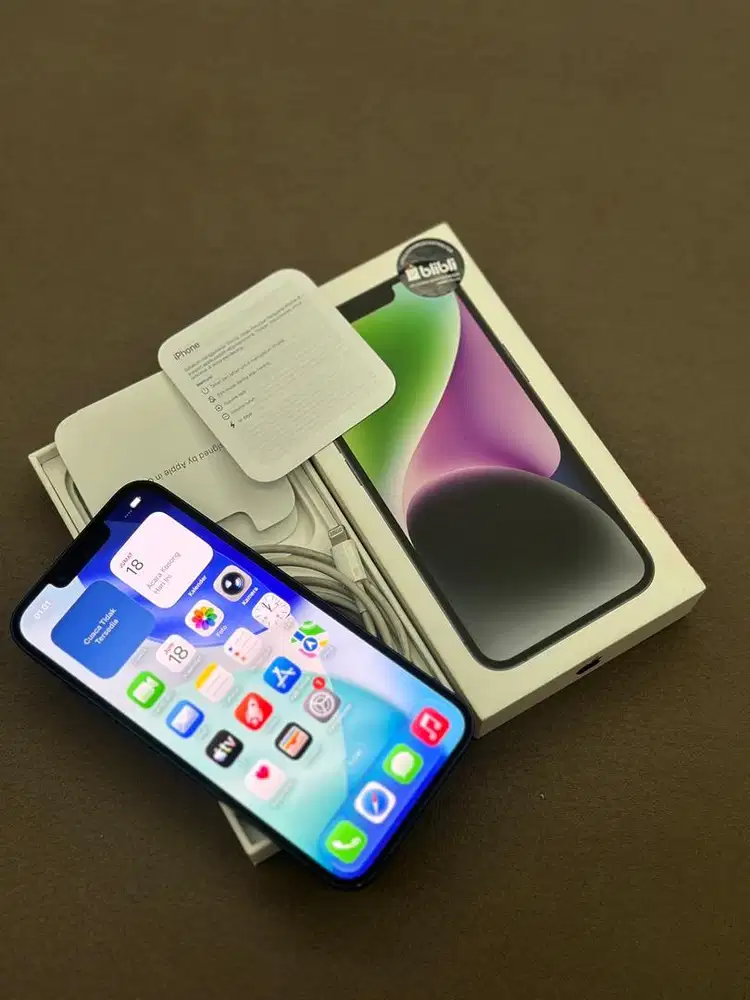 iphone 14  128gb garansi ON