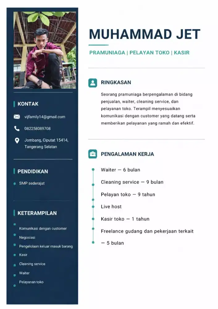Info lowongan kerja part time