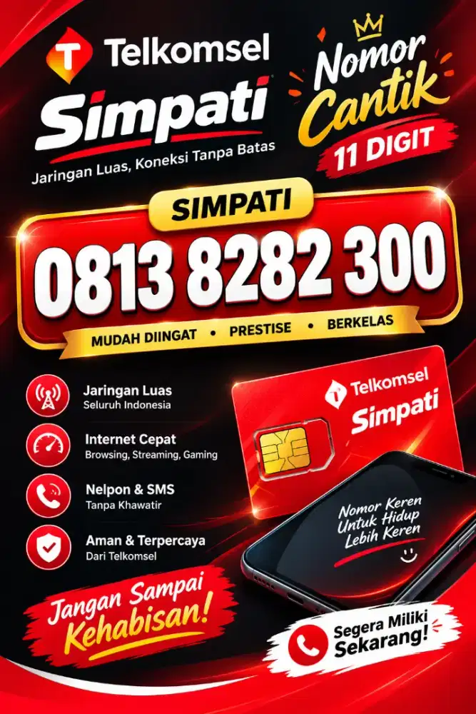 Nomor  cantik simpati 11 digit