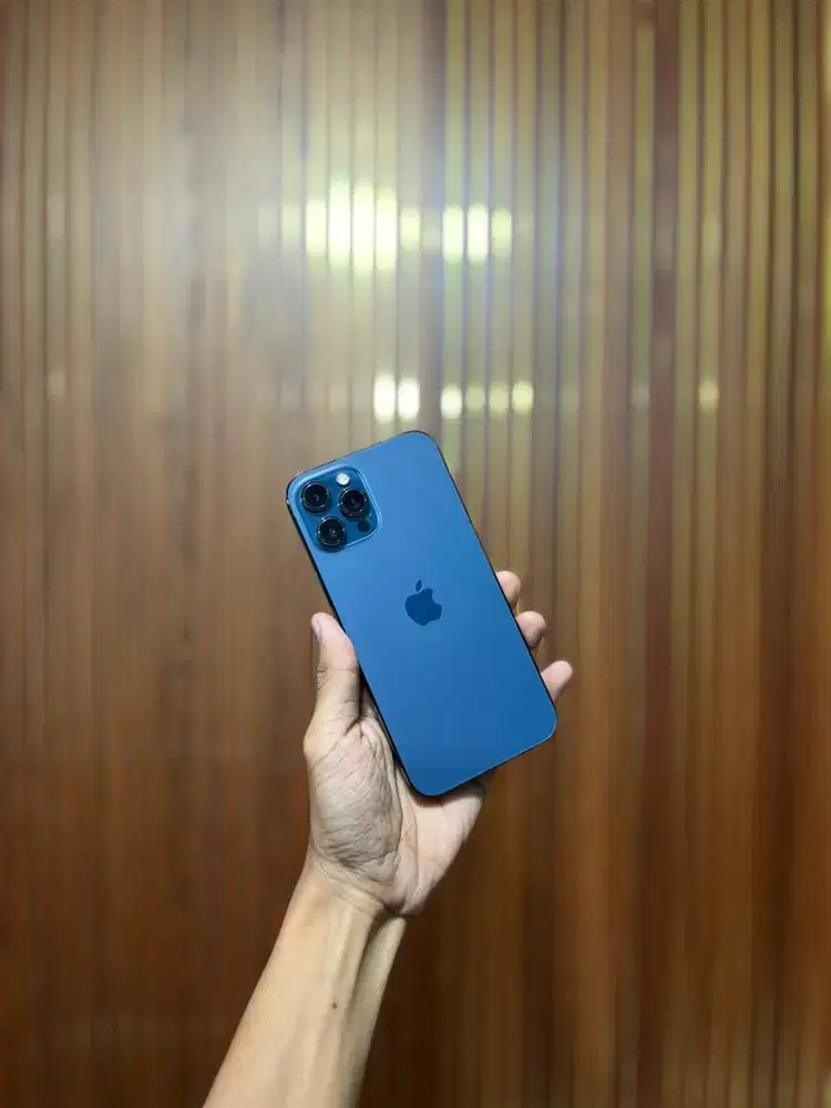 Iphone 12 promax 128gb pasific blue resmi indo