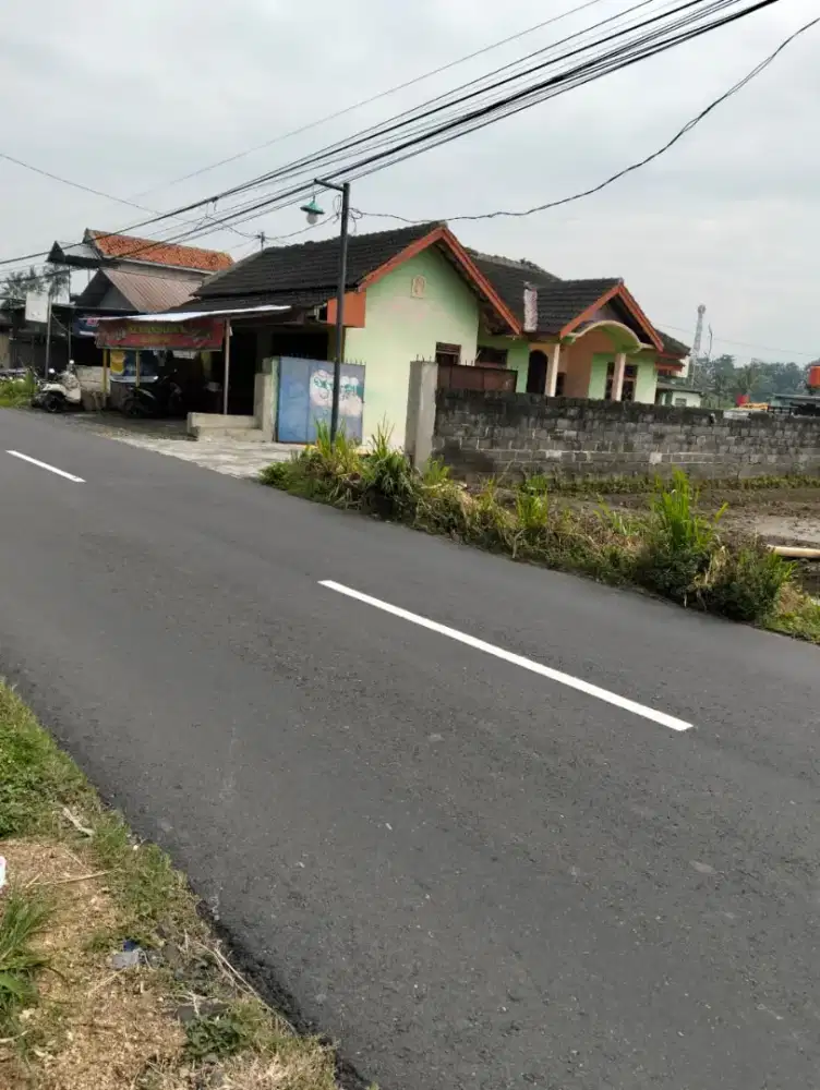 Dijual murah tanah SHM sawah di timur RS mitra paramedika Ngemplak