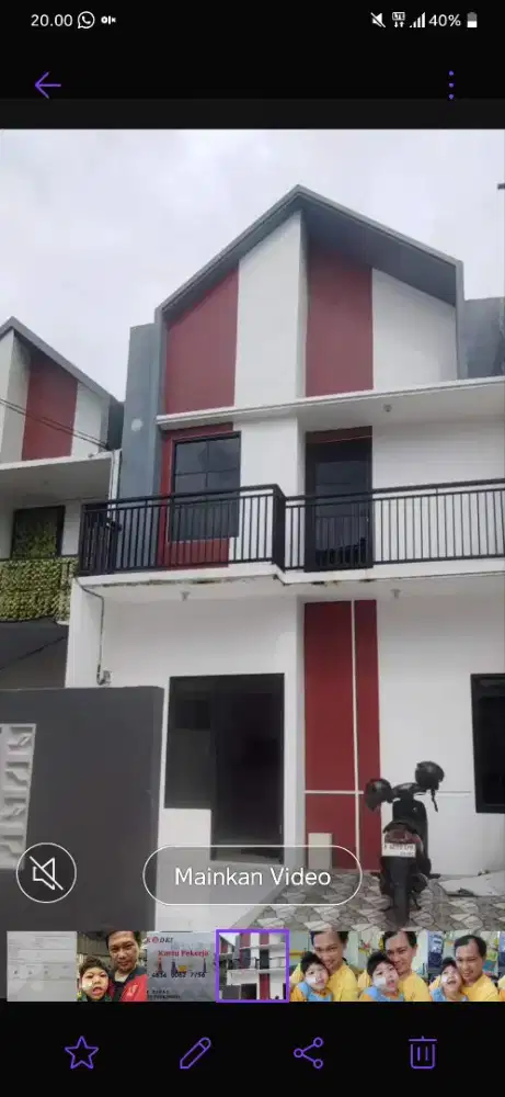 Disewakan rumah 2 lt.