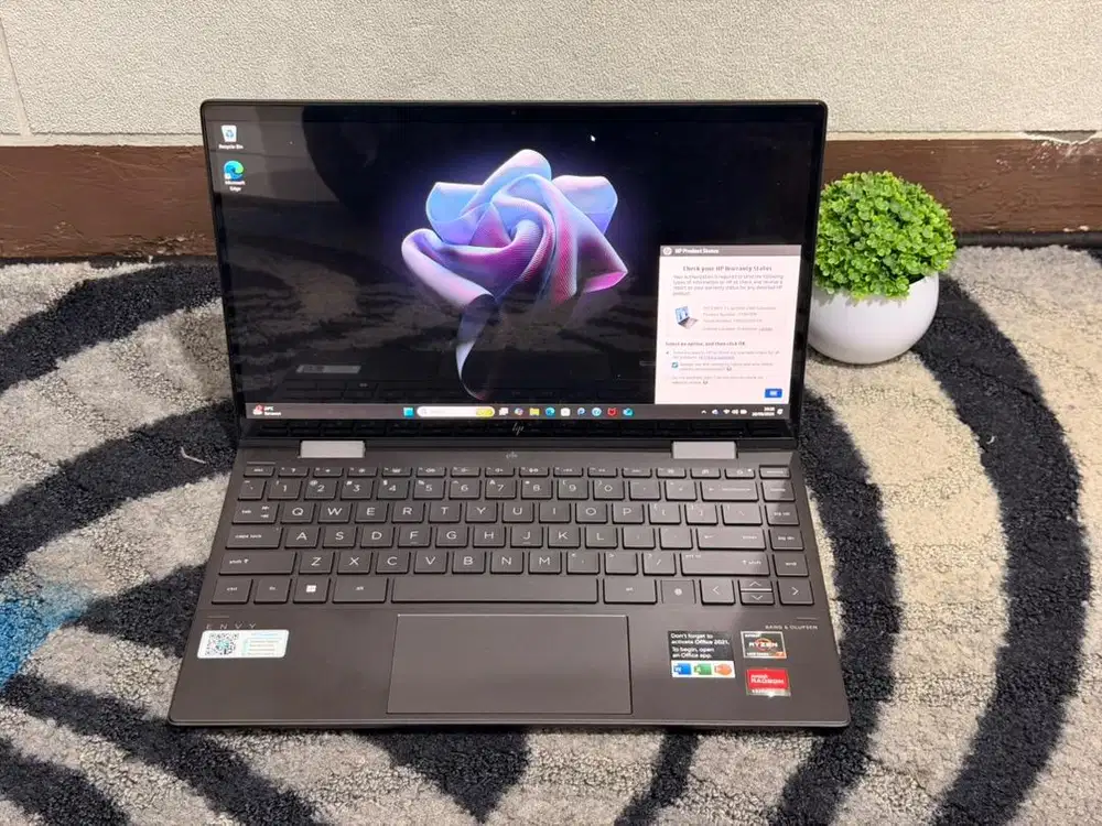 HP ENVY 360 ryzen 7 5800h 16gb 1TB mulus 1000% seperti baru