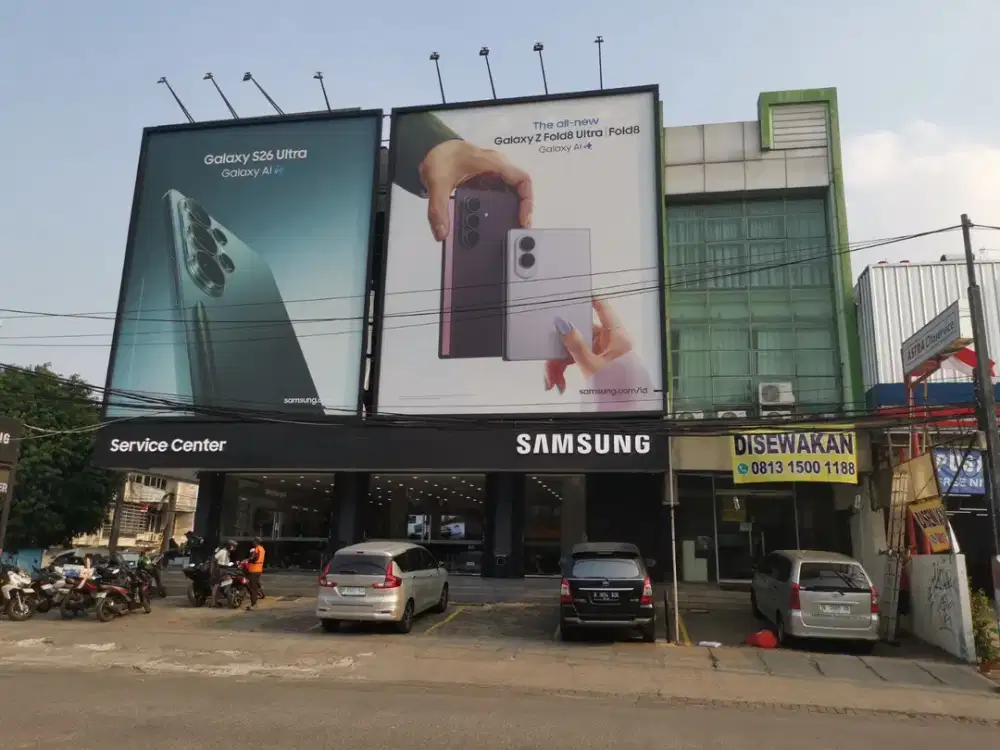 Ruko Green Ville Jalan Raya 3 lantai DISEWAKAN uk 4,5 x 18 Cocok untuk toko HP Salon Bank Elektronik DLL
