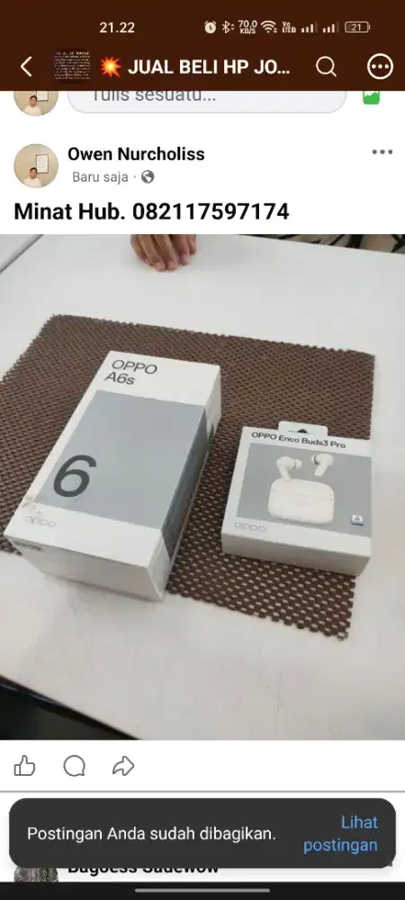 OPPO A6S plus TWS PROMO SEPTEMBER