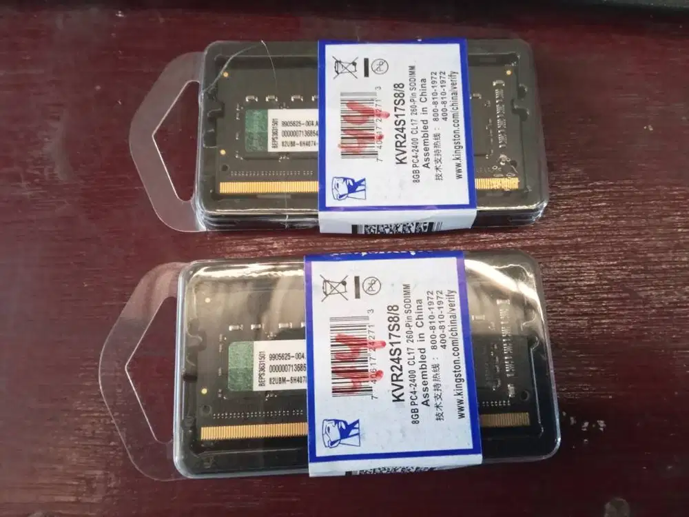 RAM LAPTOP KINGSTON DDR4 8GB 2400MHz PC 19200 1.2v ORI GAMING