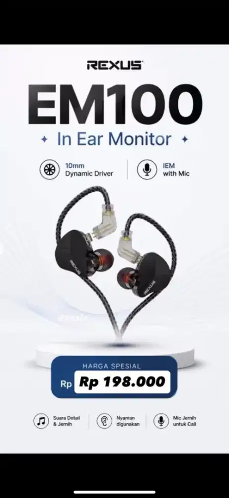 In Ear monitor rexus EM-100