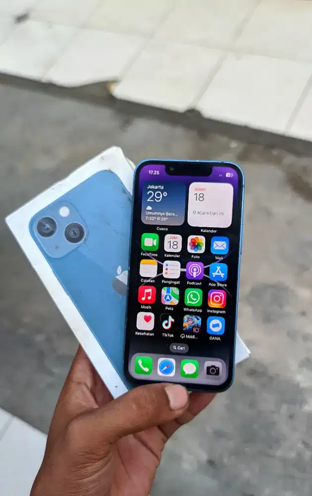 Jual cepat iphone 13 mini 128gb fulset