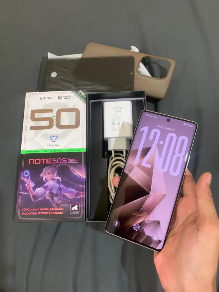 infinix note 50s 5g+ 8+8/256 fullset