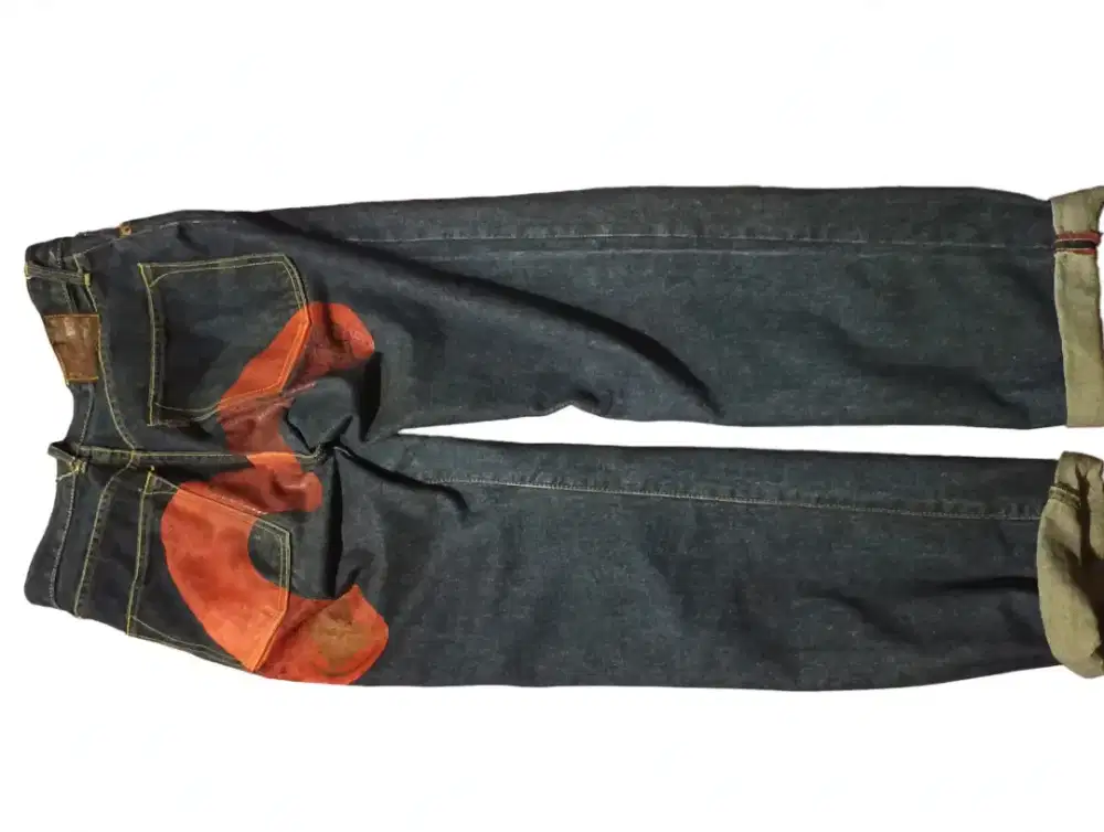 celana jeans evisu big logo