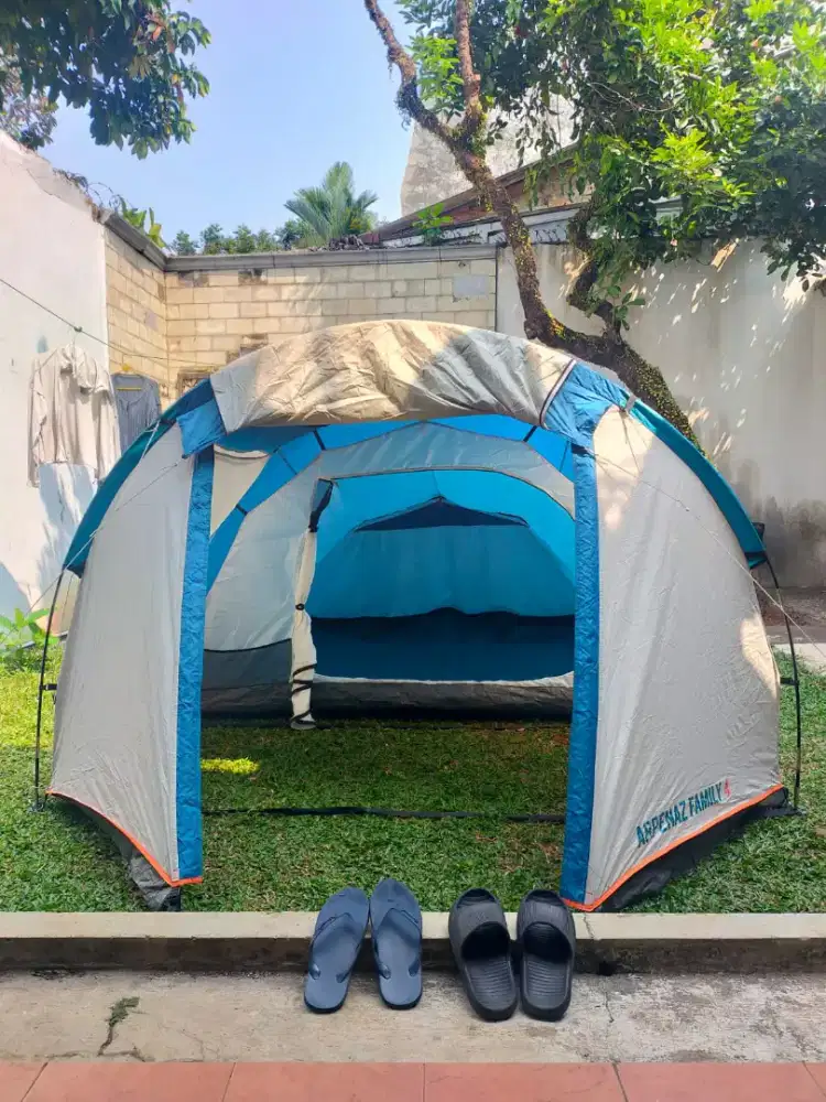 Tenda Arpenaz Family 4 Quechua baru sekali pake