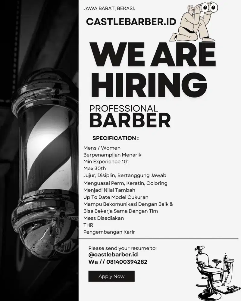 LOWONGAN KERJA BARBERSHOP