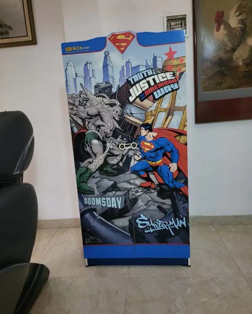 Lemari Anak Karakter Superman plus plus bonus