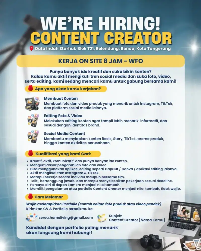 Lowongan Content Creator