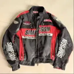 Vintage Simpson Racing Motorcycle Jacket Nylon