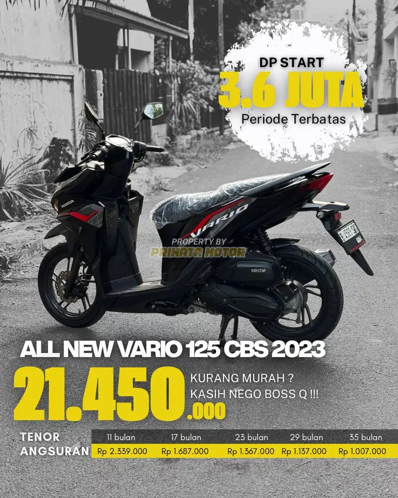 CREDIT DP MULAI 3,6 JUTAA HONDA ALL NEW VARIO 125 CBS 2023