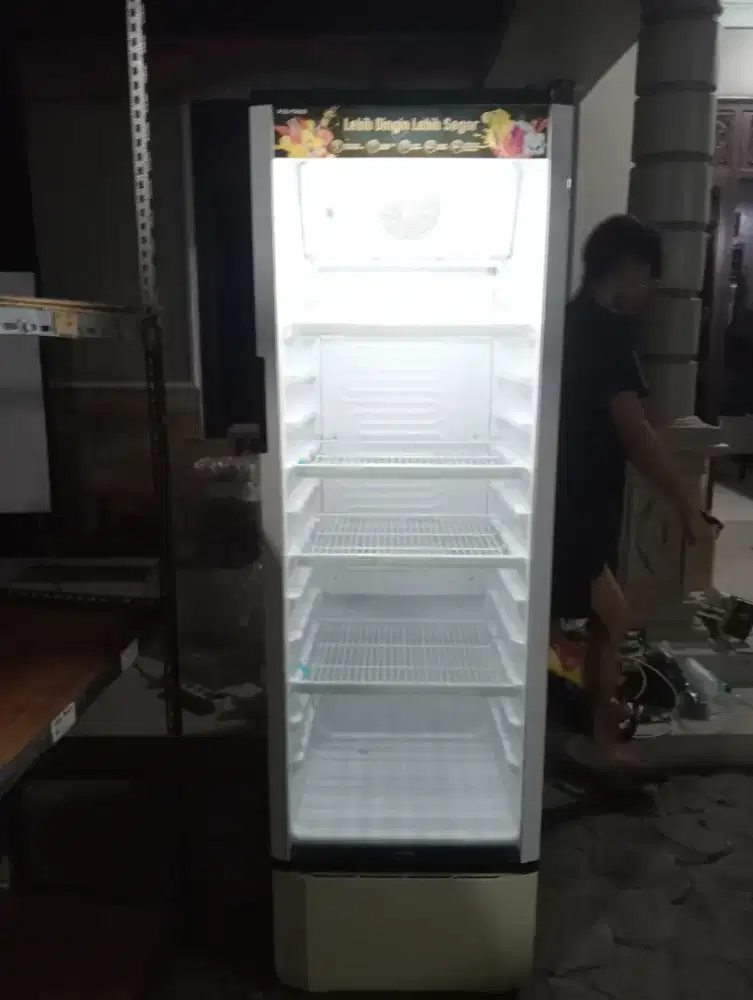 Showcase Politron 230liter besar likenew