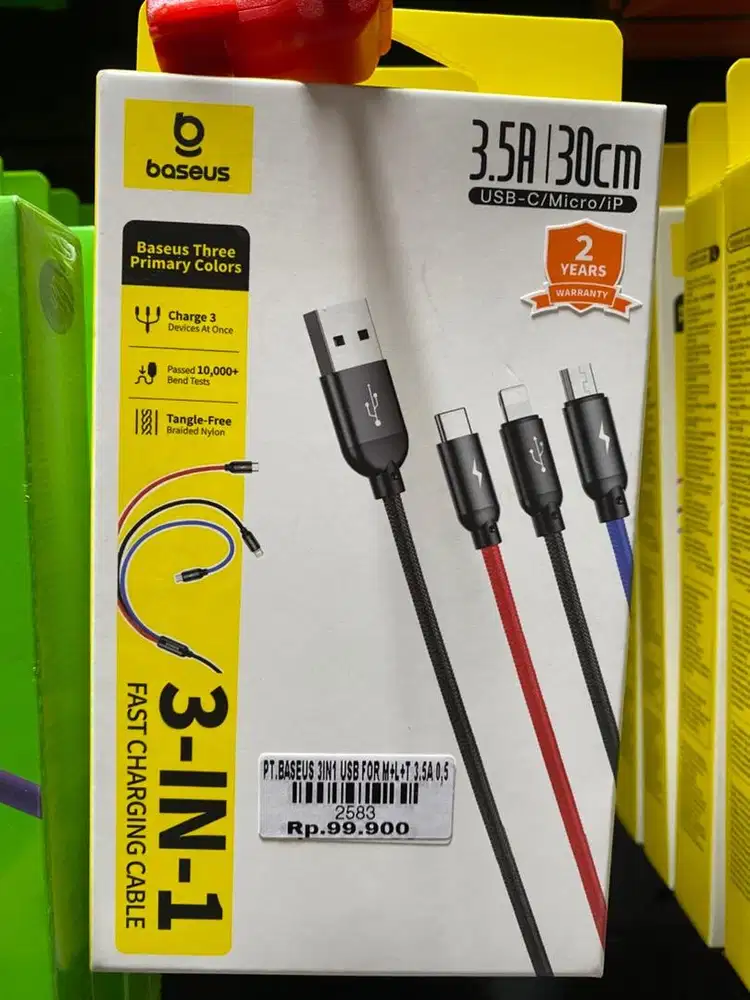 BASEUS 3in1 USB FOR M+L+T 3.5A