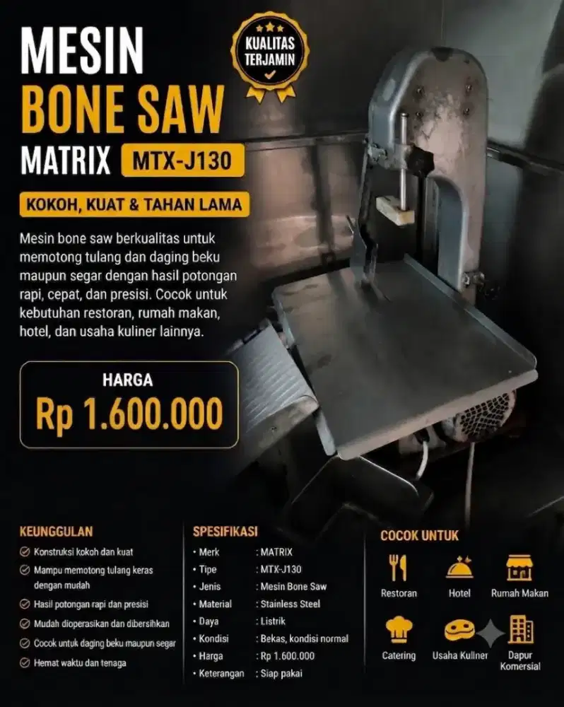 Jual cepat Bone Saw ex resto