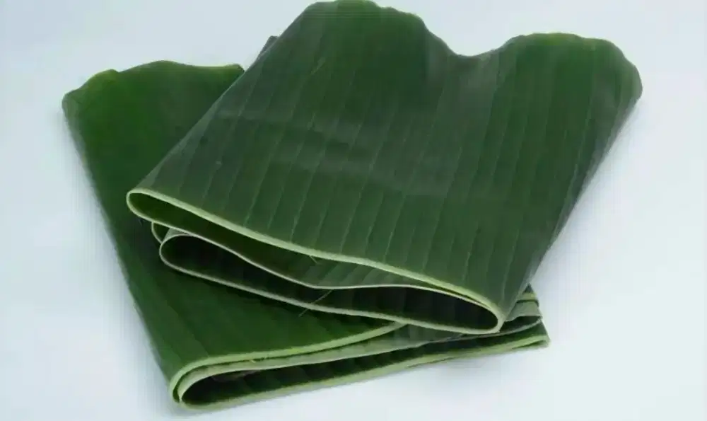 Daun pisang kepok di jual per lembar dan per kg