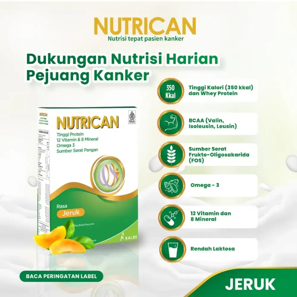 Nutrican Jeruk 245 gram - Nutrisi Tinggi Energi dan Protein