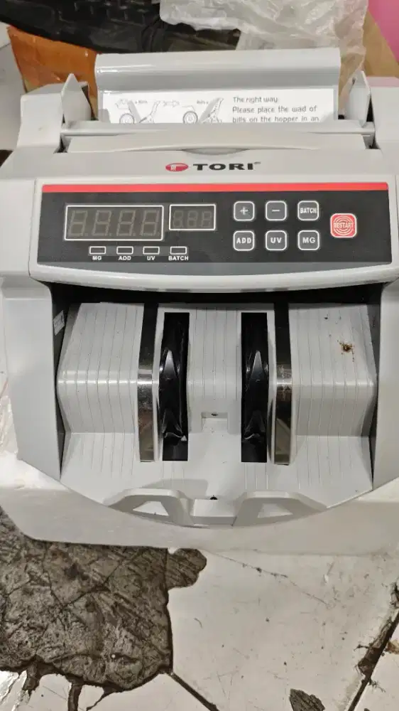 Jual mesin penghitung uang merk tori fullset