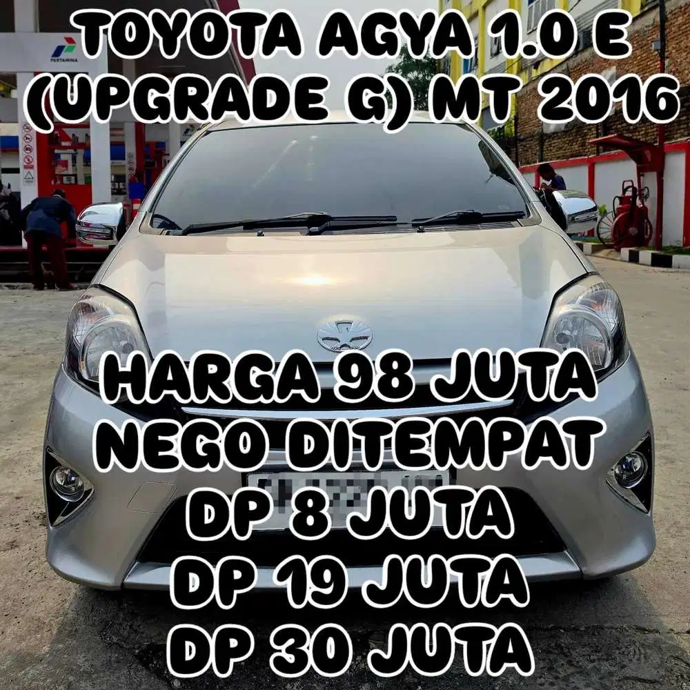 Toyota Agya 2016 Bensin DP 8 JUTA