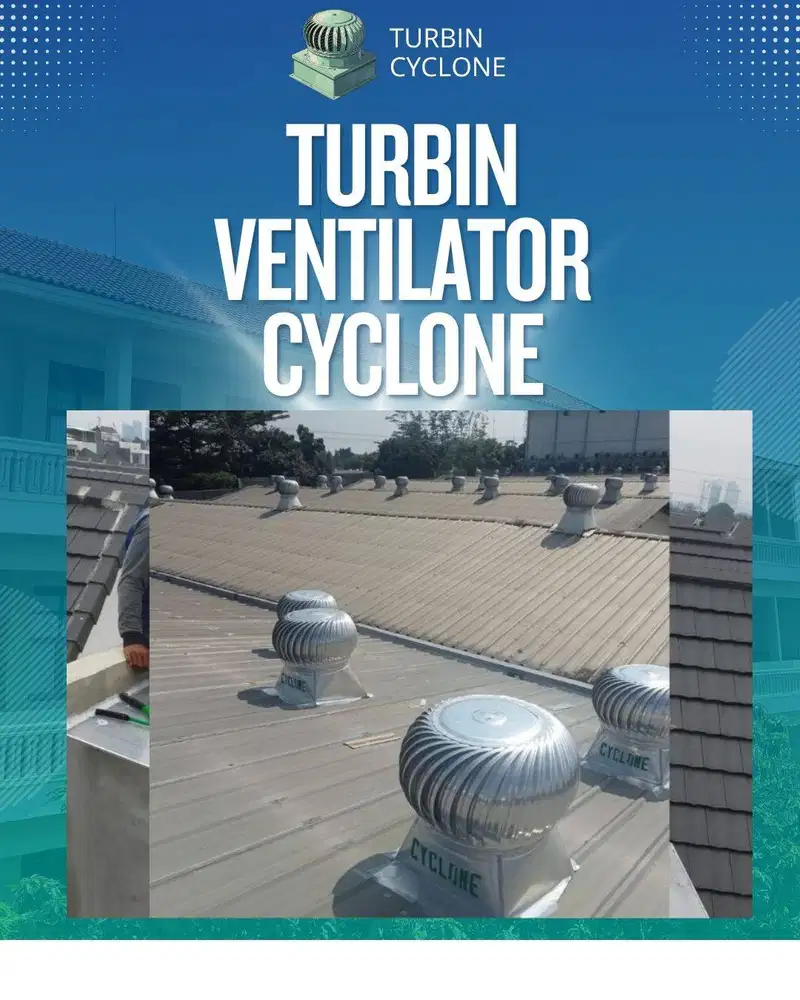 JUAL TURBINE VENTILATOR CYCLONE 24 INCH GRESIK – SOLUSI VENTILASI ATAP