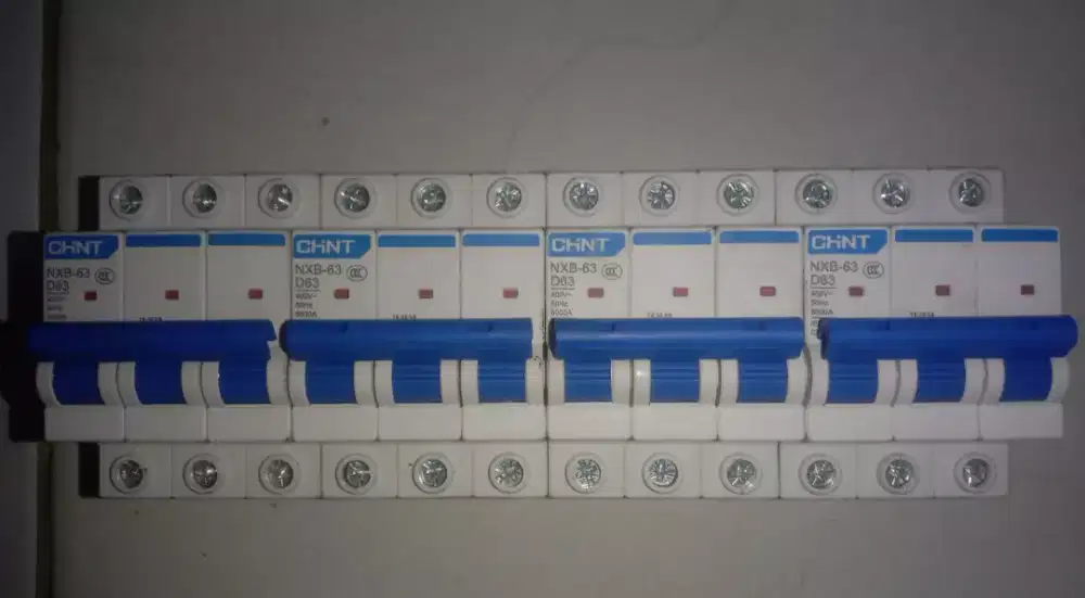 Mcb chint 3phase 4pcs 63a baru