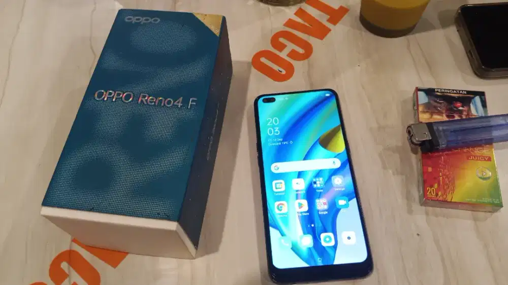Oppo reno 4f 8/128 fullset