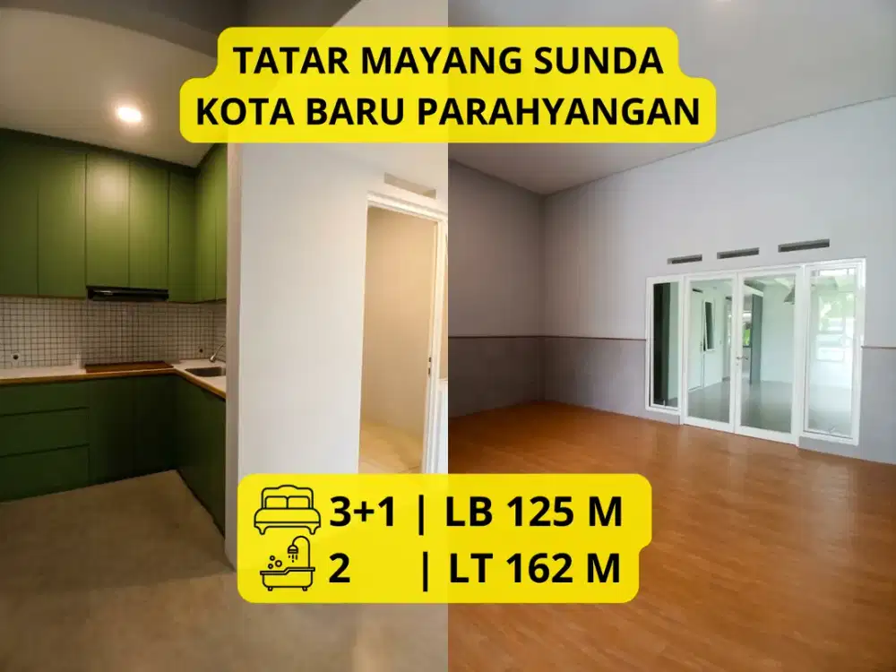 DIJUAL RUMAH KOTA BARU PARAHYANGAN TATAR MAYANG SUNDA | LT 162 m²