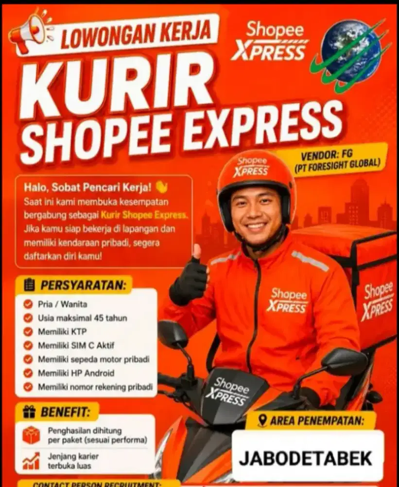 Loker kurir spx jabodetabek