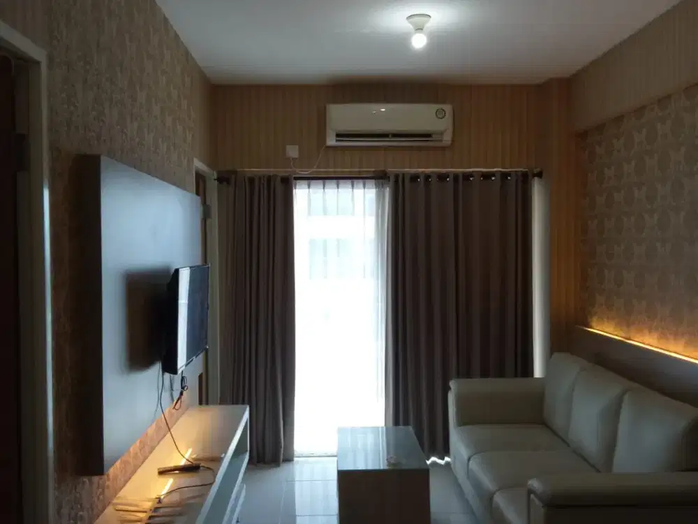 Dijual Apartemen Puncak Bukit Golf 2BR Full Furnish Tower A LT27 View Pool Dekat Pakuwon Mall Surabaya Barat