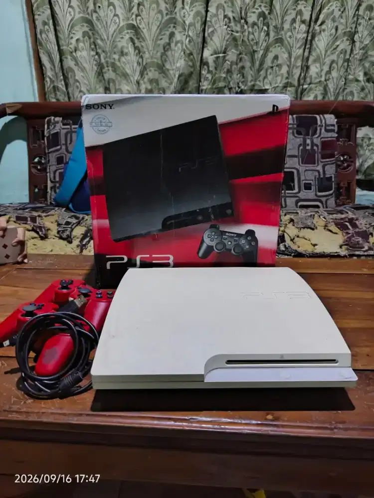 Ps3 Slim seri 30xx hdd 500gb stik 2 normal mulus lancar
