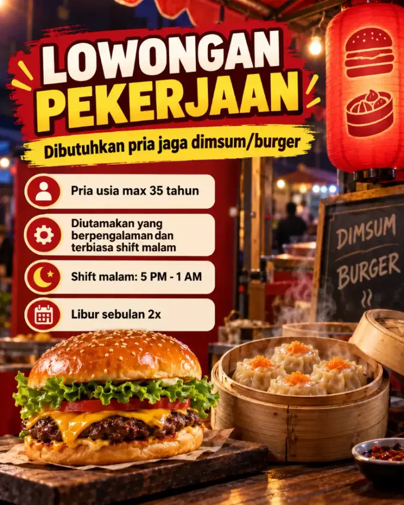 Jaga Dimsum/Burger - Kalideres Pegadungan