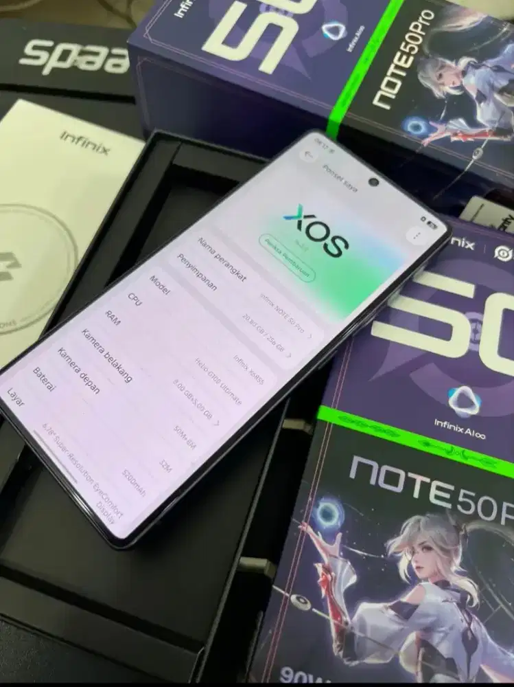FULLLSEEET KINGFINIX NOTE 50 PRO 8+8/256 MULUSS DAN TERAWAT