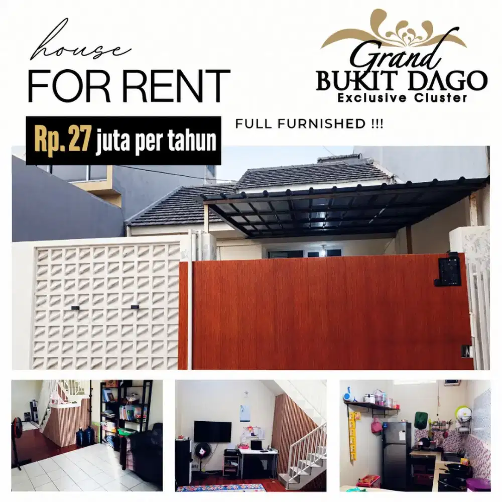 Dikontrakan Rumah siap huni, Semi Furnished!!